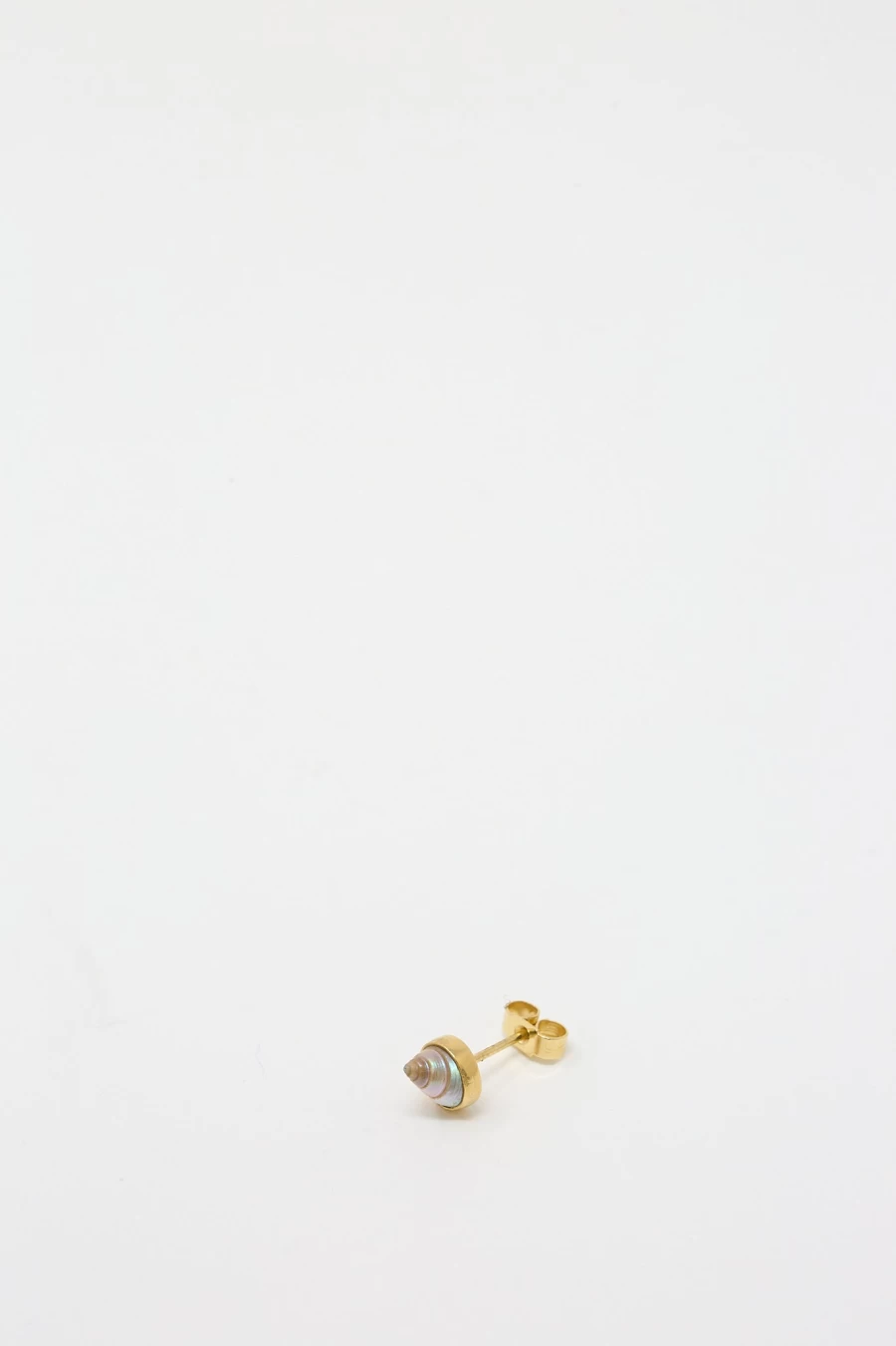 Grainne Morton Handcrafted Stud Earrings in Natural Shell | Unique Artisan Jewelry