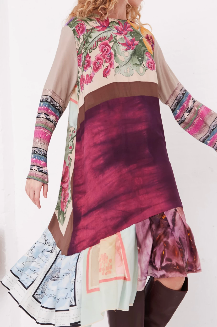 Bettina Bakdal Silk Vintage Scarf - Liese Hannah Dress Style - Lightweight Luxury Accessory