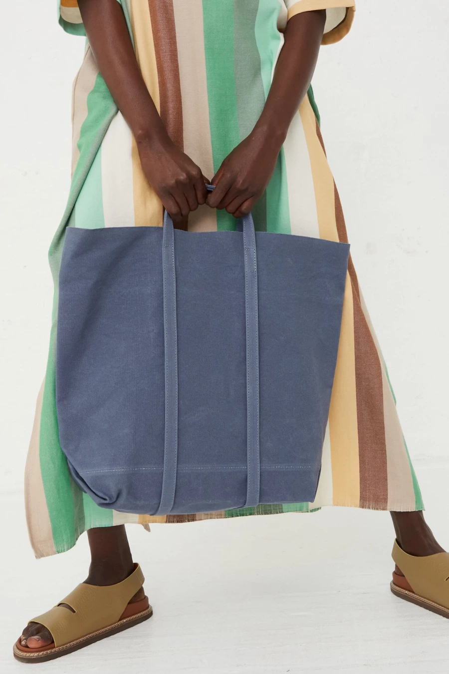 Amiacalva Lightweight Canvas Tote Bag in Grey | Eco-Friendly & Durable | Oroboro Store New York