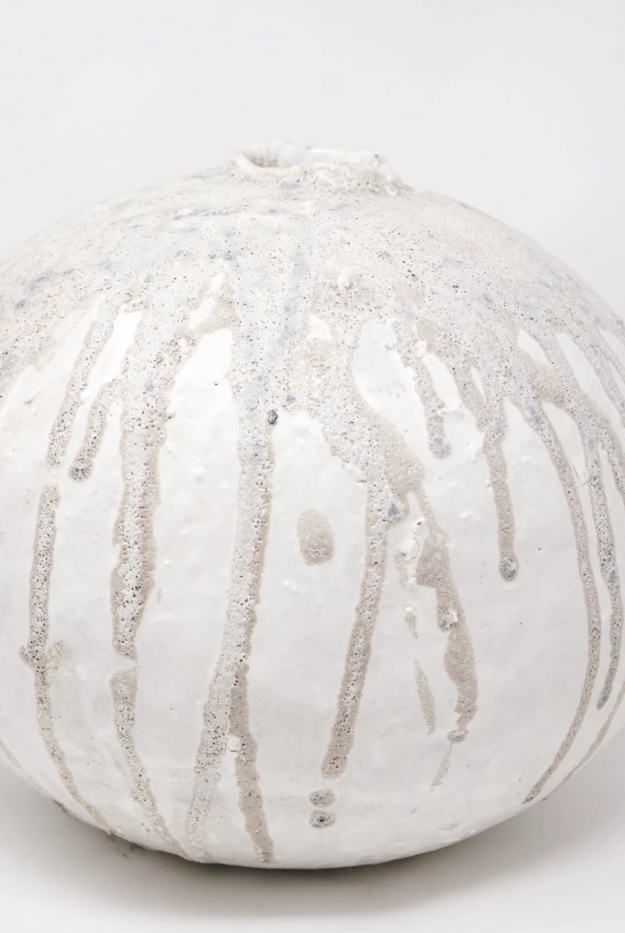 MONDAYS Giant Lava Moon Vase - Textured Lava Glaze Ceramic Vase, Handcrafted Groggy Clay Pottery, Modern Home Decor from Oroboro Store New York