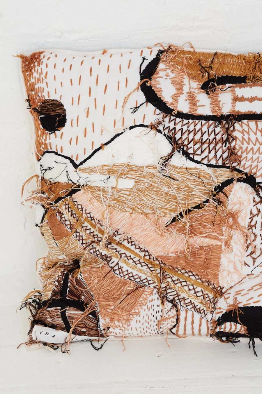 Luna Del Pinal Embroidered Cave Cushion | Handmade Boho Pillow Cover | Oroboro Store New York