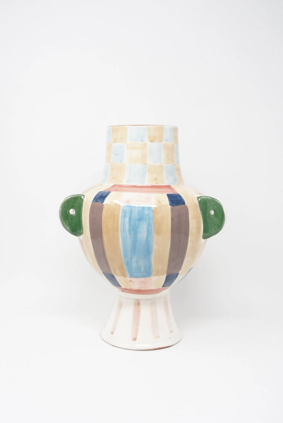 LRNCE Hand Painted Vase - Navid Design - Ceramic Home Decor - Oroboro Store New York