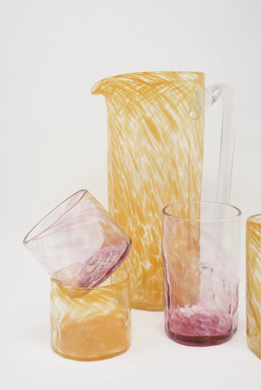 Xaquixe Small Fuchsia Tumbler - Handcrafted Glassware | Oroboro Store New York