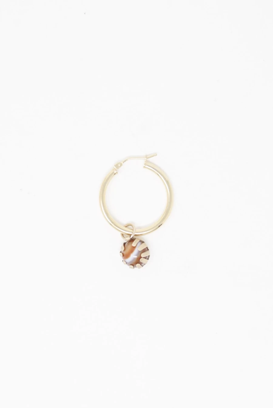 Tara Turner Carnelian Claw Earring - Handmade Sterling Silver Dangle Earrings | Oroboro Store New York