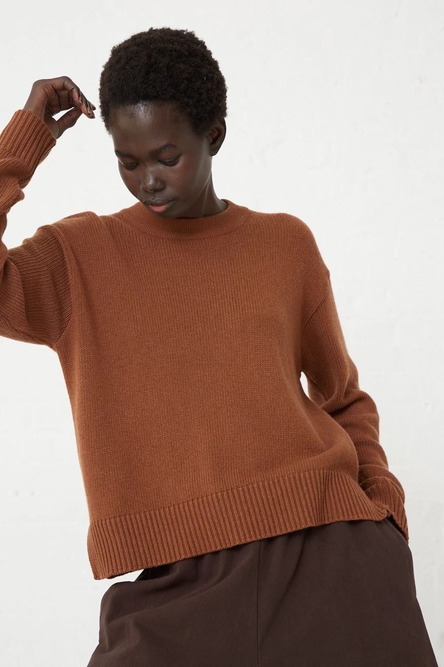 AVN Men's Essential Tobacco Sweater | Oroboro Collection | Premium Knitwear