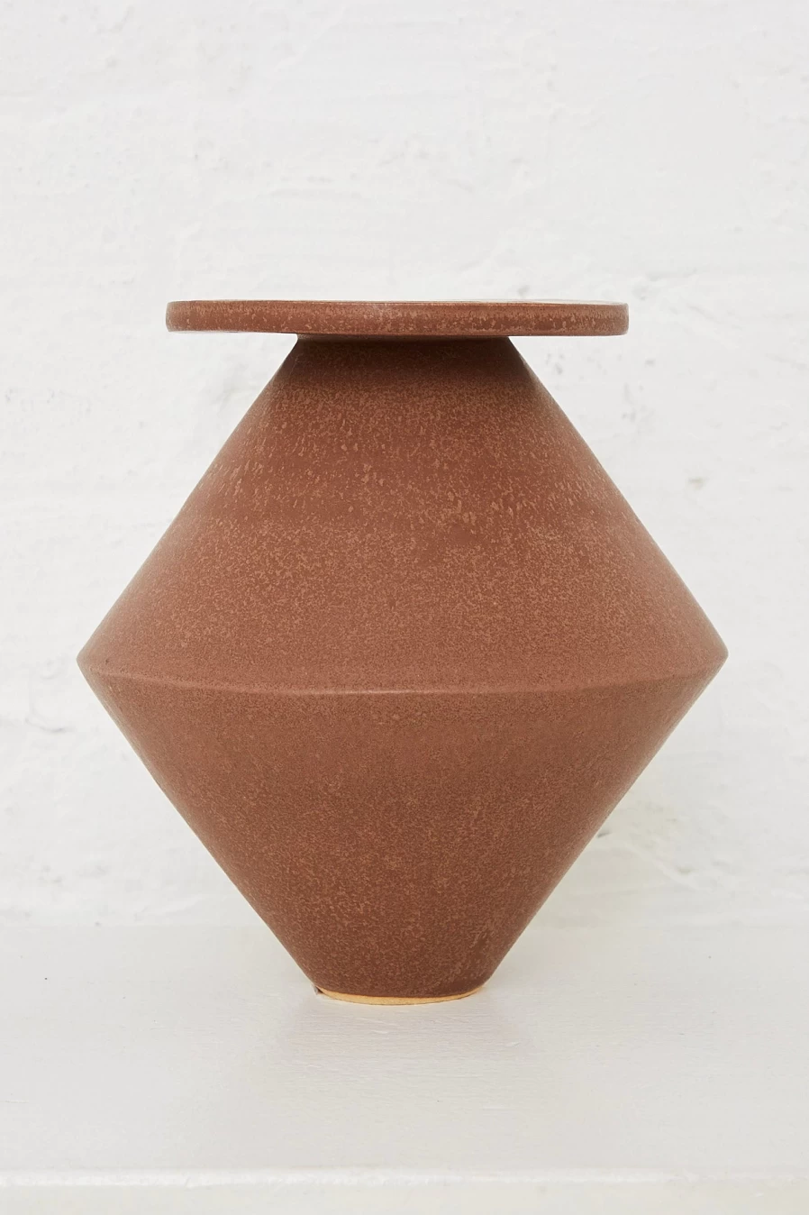 BZIPPY Large Diamond Vase in Chocolate - Elegant Home Decor by Oroboro Store
