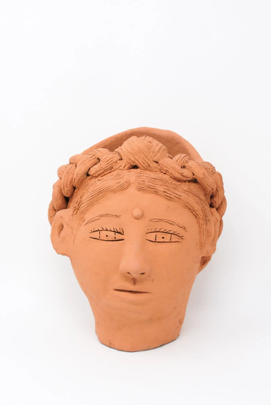 "Travel Find Large Terracotta Head Planter – Handmade Home Decor from Oroboro Store New York"