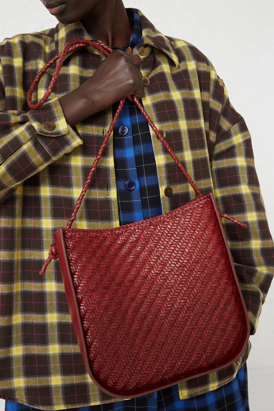 Dragon Diffusion Wanaka Crossbody Bag in Bordo & Oroboro Leather – Handmade Designer Purse