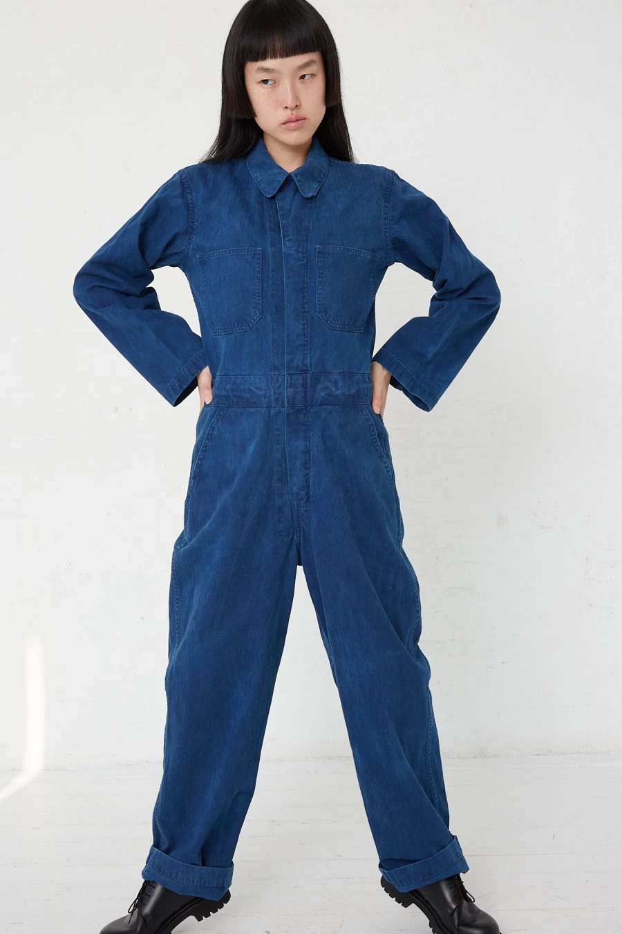 As Ever Indigo Zip Jumpsuit - Sustainable Women's Jumpsuit by Oroboro Store