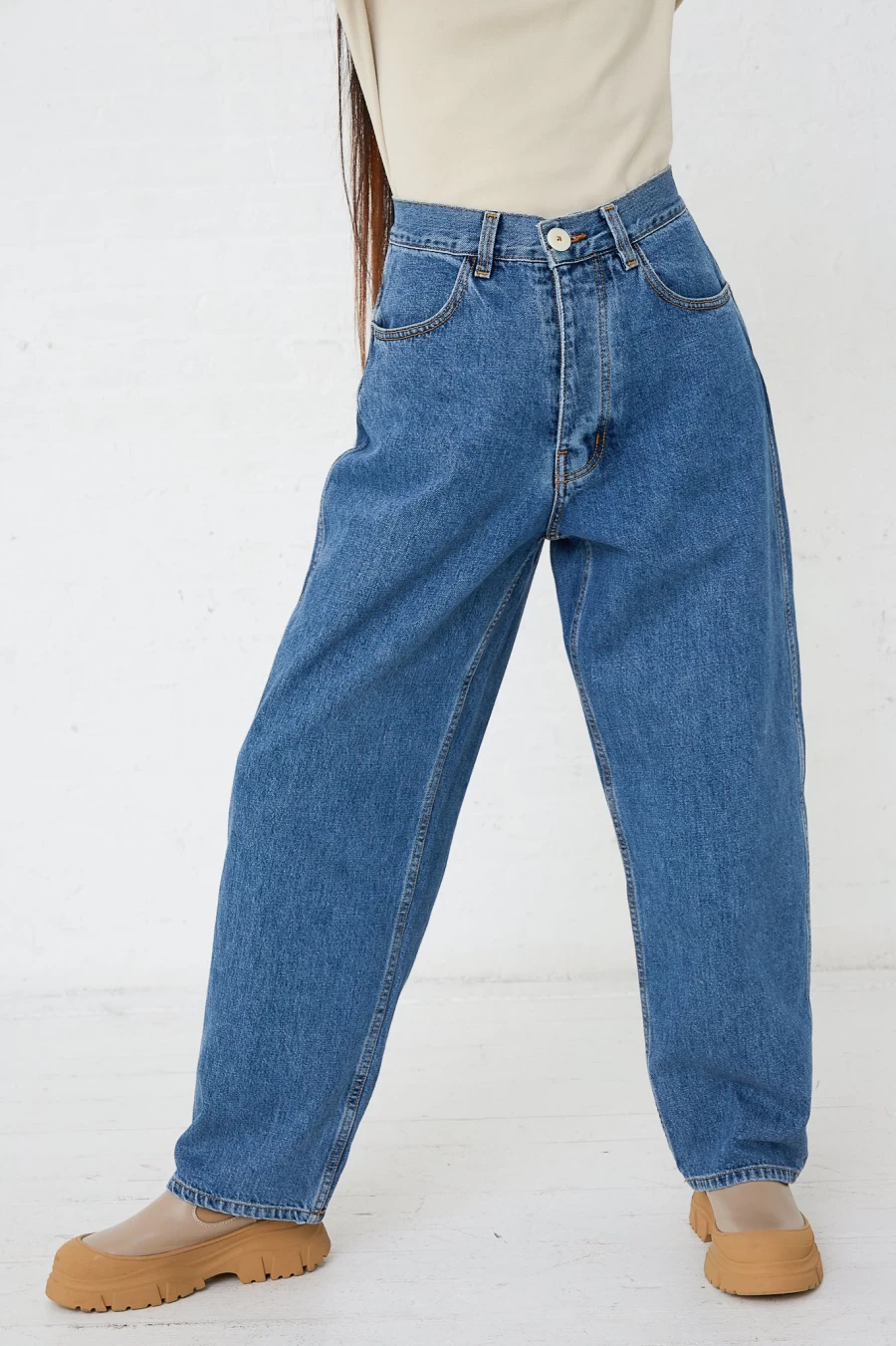 Jesse Kamm California Cowboy Japanese Denim Jeans in Blue | Oroboro Wash