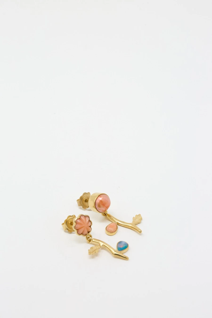 "Grainne Morton Handcrafted Floral Drop Earrings – Unique Bohemian Jewelry"