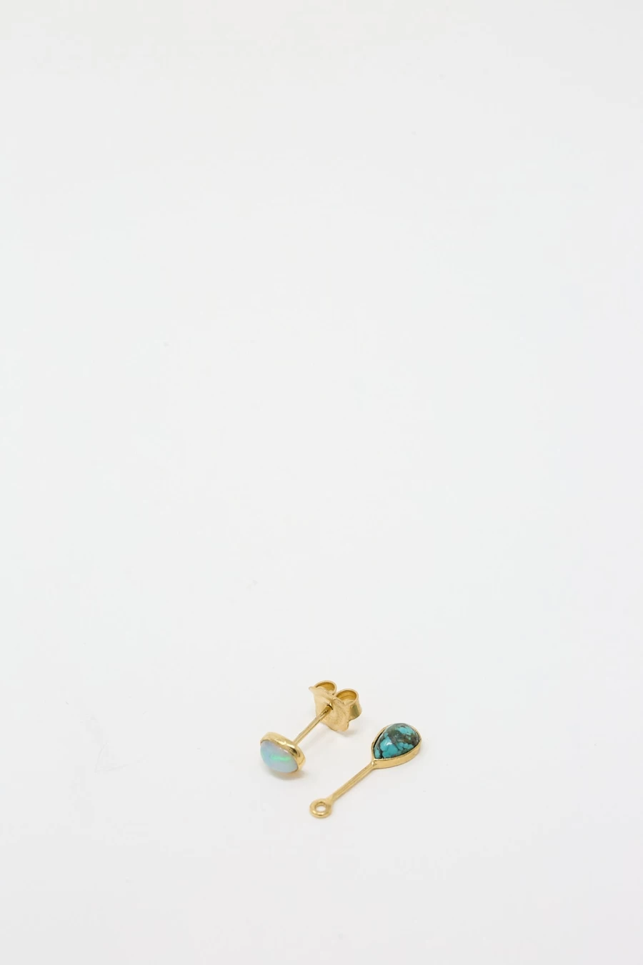 Grainne Morton Detachable Opal Turquoise Drop Earrings - Handmade Bohemian Jewelry