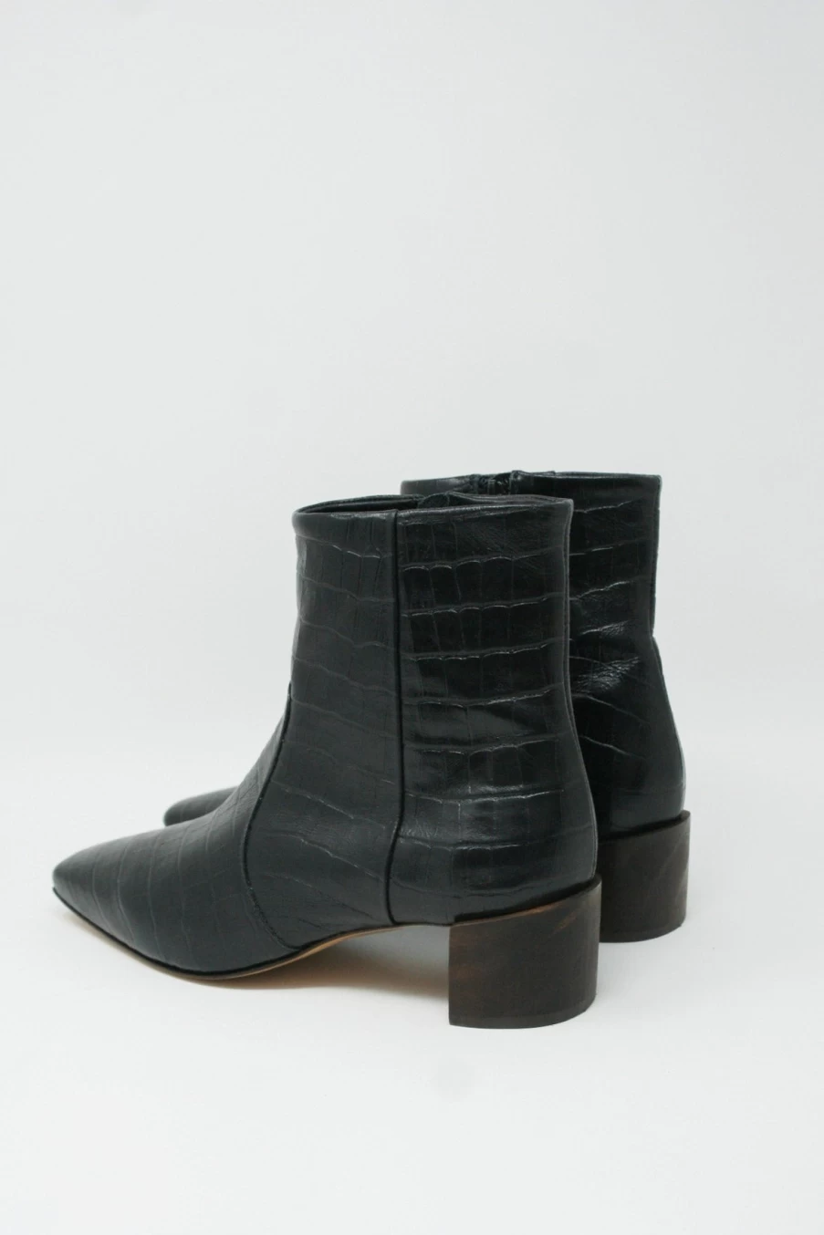 Mari Giudicelli Black Classic Boots | Elegant Leather Ankle Boots for Women | Oroboro Store
