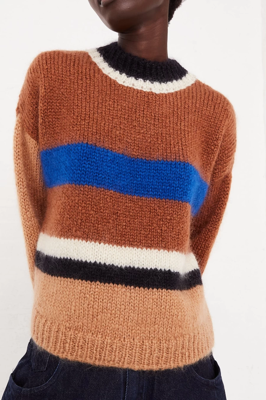 Cordera Mohair Striped Sweater for Women & Men | Soft Luxury Knitwear | Oroboro Store