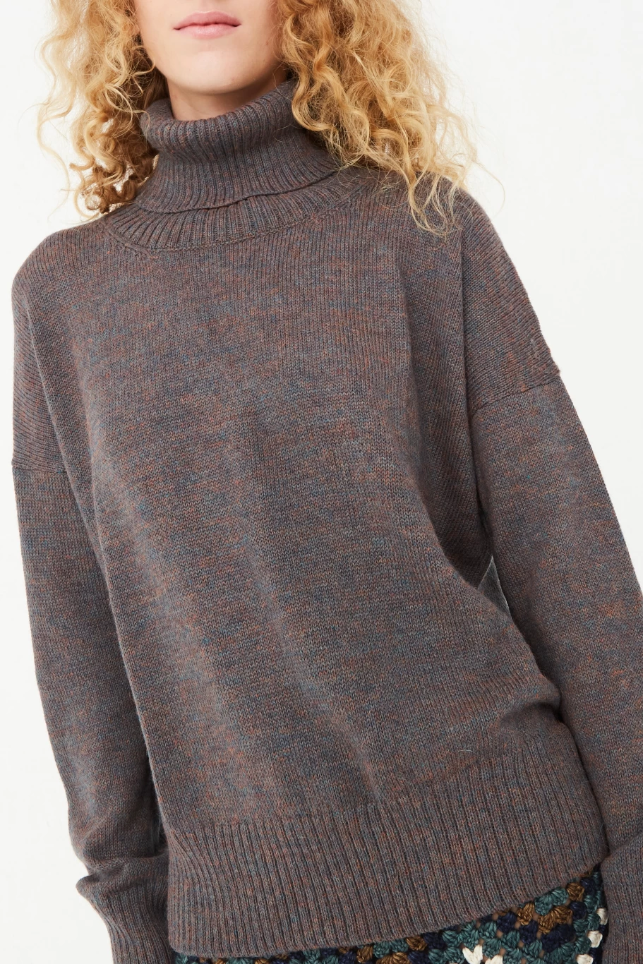 Misha & Puff Mesa Turtleneck Sweater in Thistle | Women's Knitwear | Oroboro Store