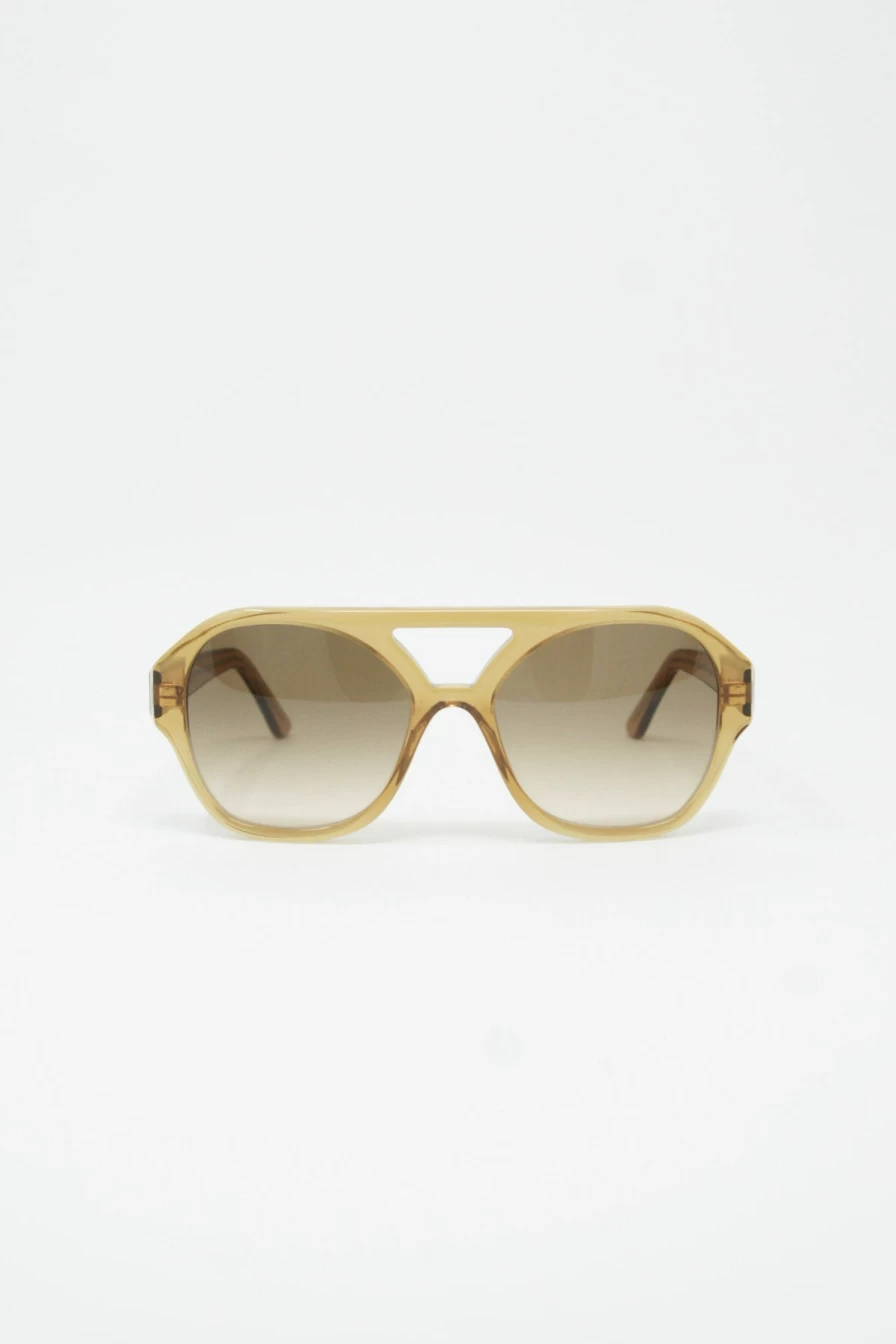 Eva Masaki Gold Aviator Sunglasses - Chiyo Classic Pilot Style for Men & Women | Oroboro Store