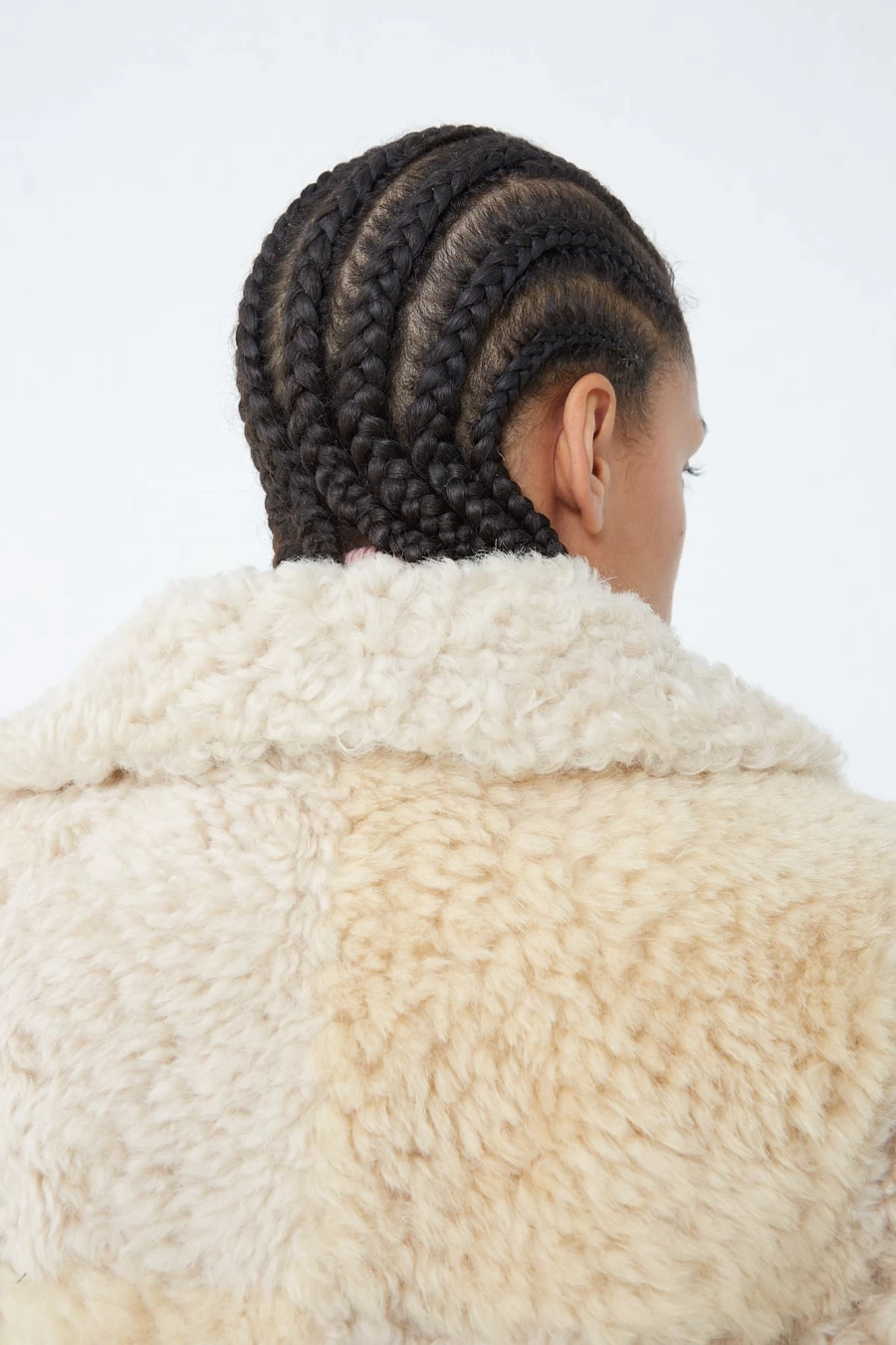 Milena Silvano Women's Sheepskin Albizia Coat in Tonal Oroboro - Luxurious Leather Jacket