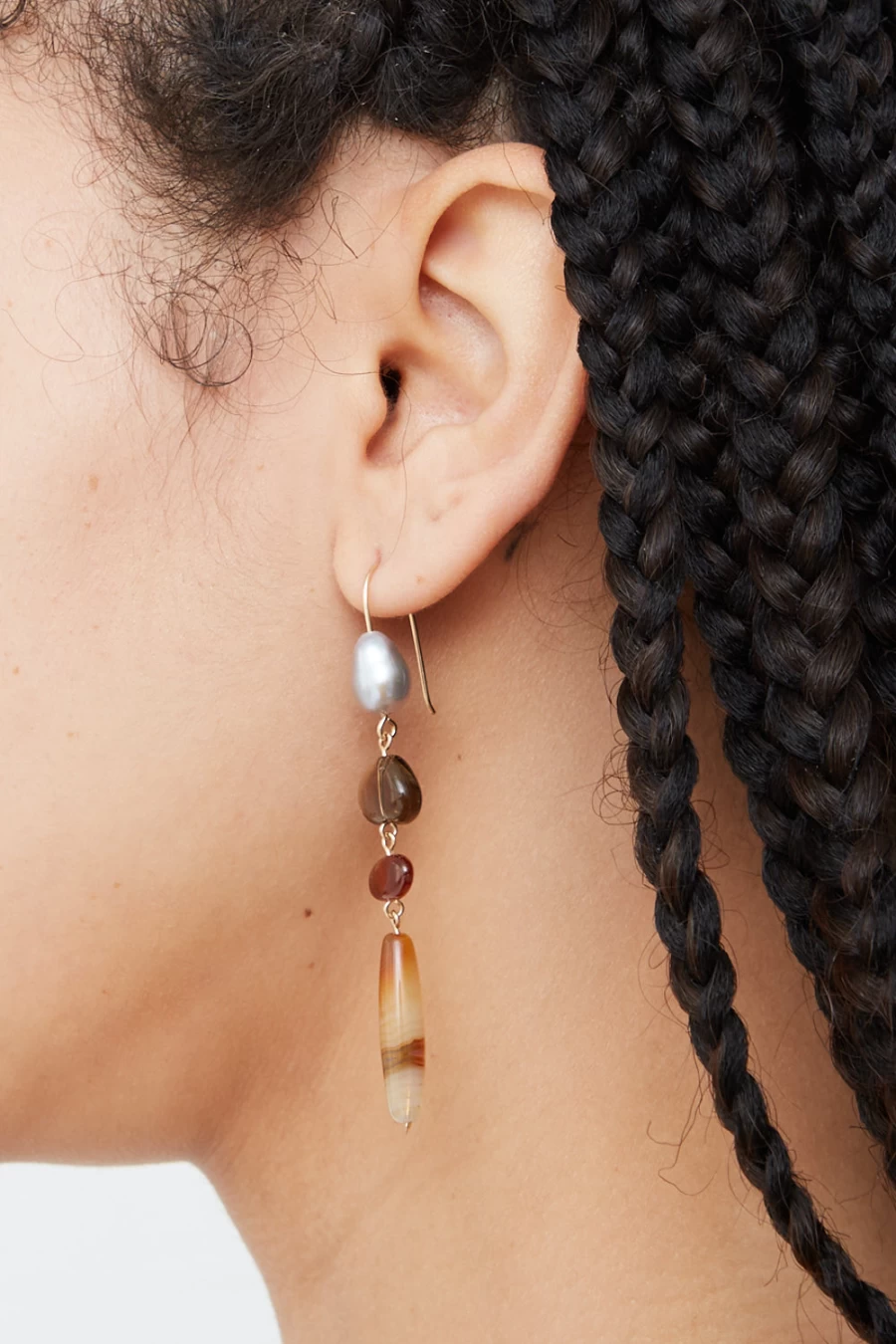 Mary MacGill Sunwood Cascade Earrings | Handcrafted Wooden Jewelry | Oroboro Collection