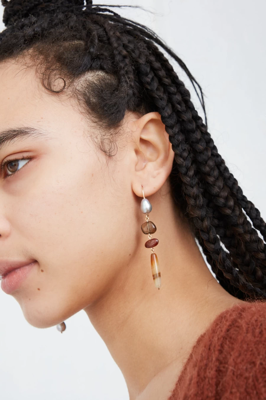Mary MacGill Sunwood Cascade Earrings | Handcrafted Wooden Jewelry | Oroboro Collection