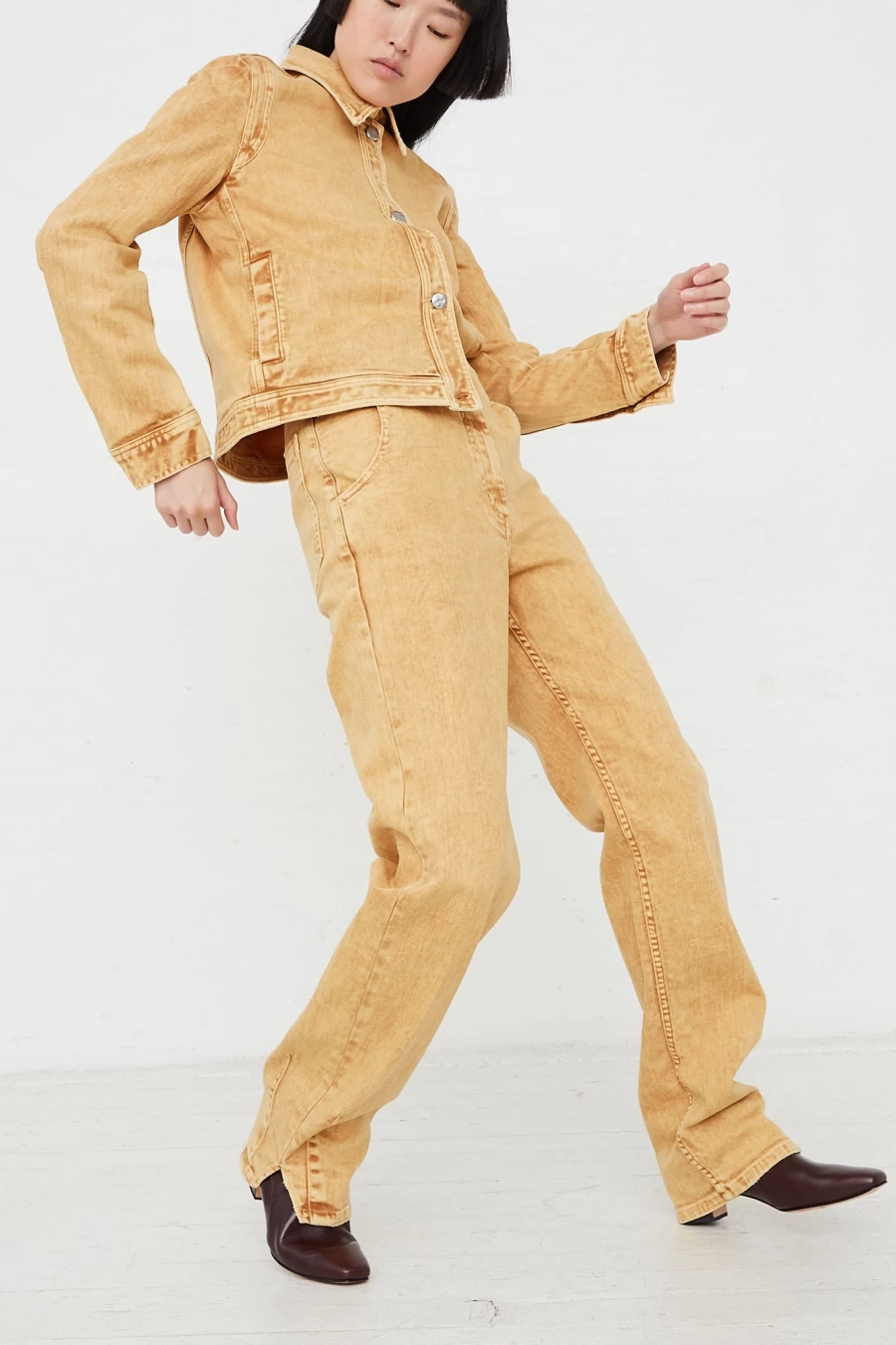 Rachel Comey Weston Pant In Sand - High-Waisted Tapered Trousers | Oroboro Store