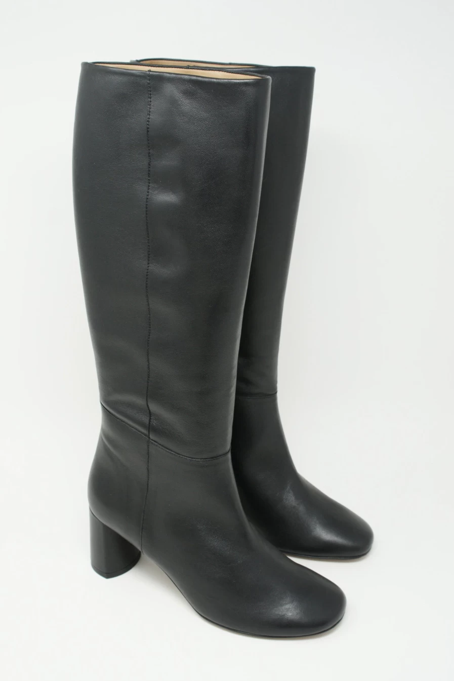 LOQ Donna Black Leather Boots - Women's Ankle Boots | Oroboro Store