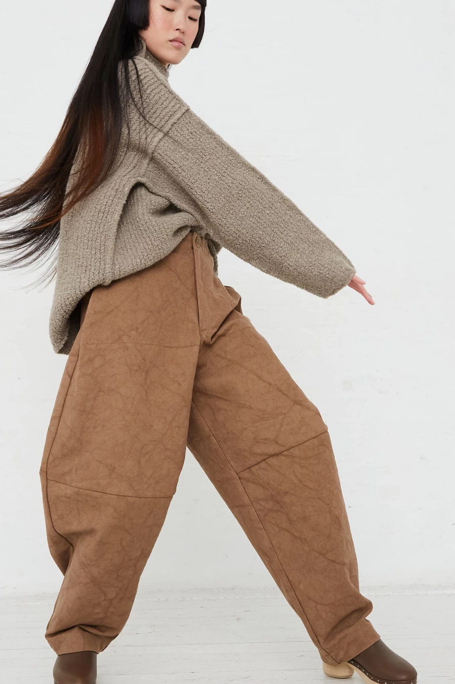 Lauren Manoogian Relaxed Fit Canvas Pants - Oroboro High-Quality Casual Trousers for Women