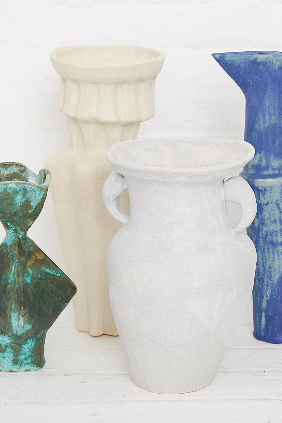 White Ceramic Urn Vessel by ANK Ceramics | Handcrafted Funeral & Decorative Pot | Oroboro Store