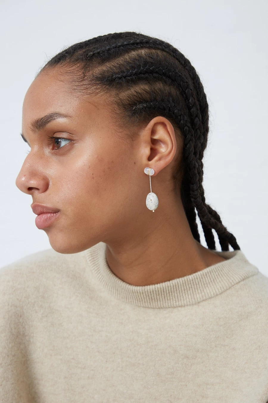 Mary MacGill Cottonwood Sculpture Earrings - Handcrafted Artistic Jewelry