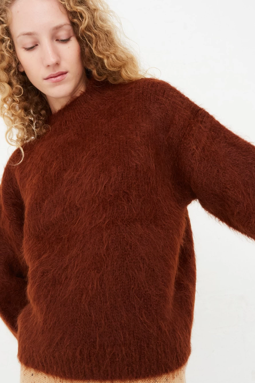 Misha & Puff Redwood Fuzzy Viv Sweater - Cozy Knitwear for Kids | Oroboro Store