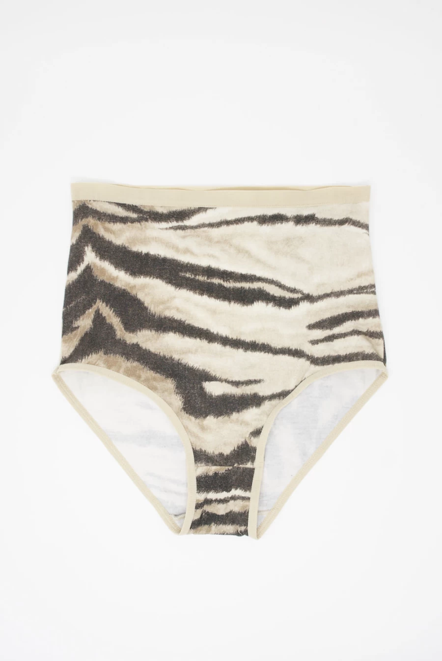 Baserange High Waist Bell Bottom Pants in Tiger Print - Oroboro Collection | Sustainable Fashion | Made in New York