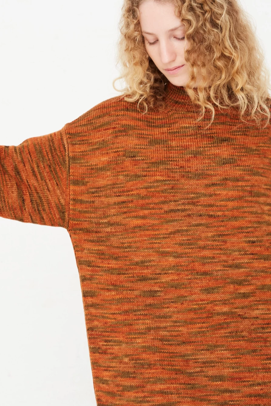 Misha & Puff Twyla Dress - Space Dye Knit Girls Dress | Oroboro Store