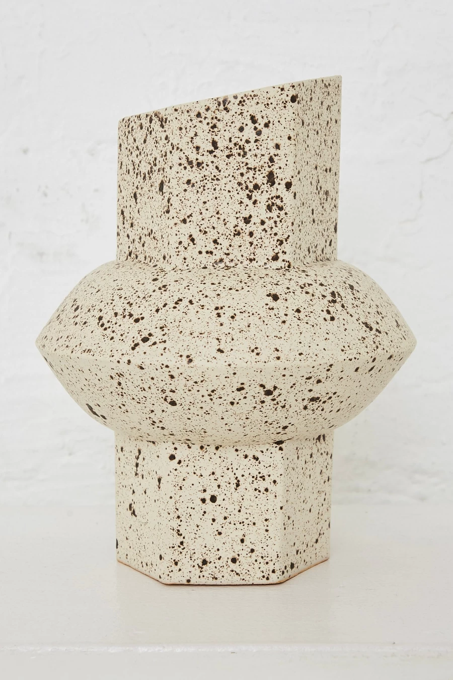 BZIPPY Small Oval Ceramic Vase - Handcrafted Birch Design for Modern Home Decor | Oroboro Store