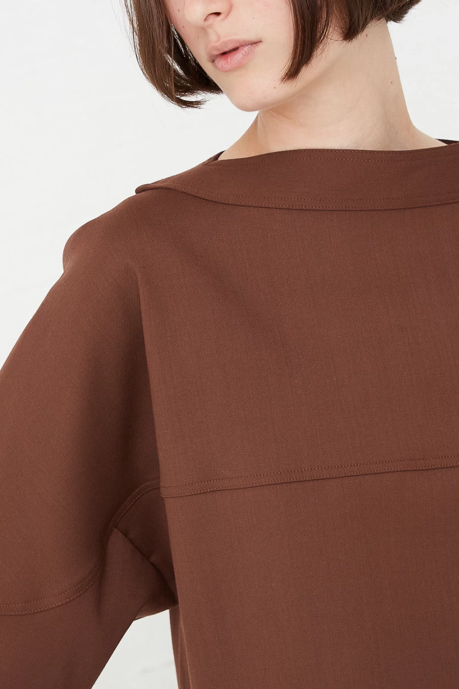Studio Nicholson Velho Top - Cedar & Oroboro Color Women's Casual Shirt