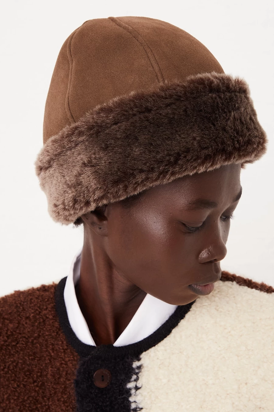 Clyde Nanaimo Shearling Winter Hat in Mole Silver - Warm & Stylish by Oroboro Store