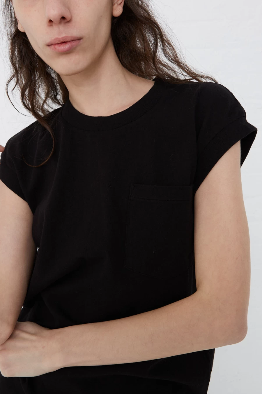 B Sides Black Pocket Tank Top | Oroboro Store | New York, NY