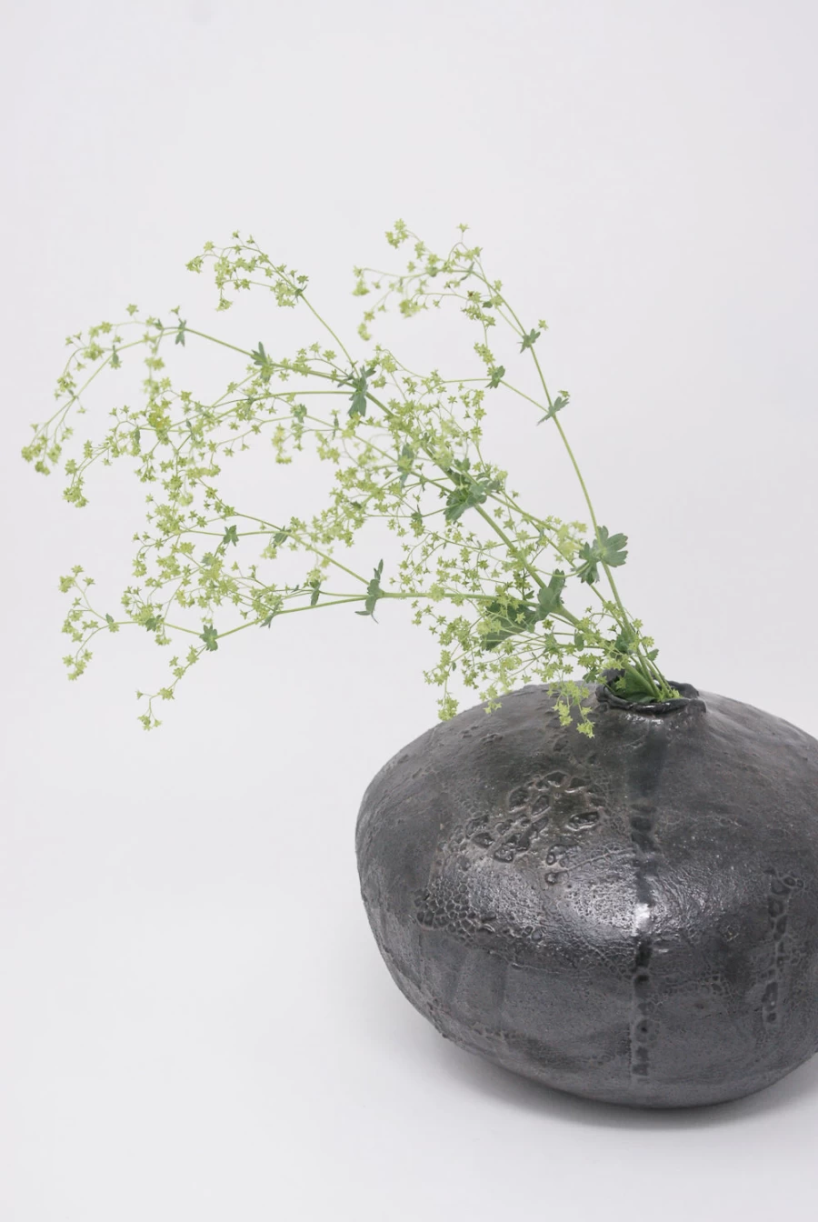 "MONDAYS New Moon Vase - Black Glazed Stoneware Ceramic Vase | Oroboro Store New York"