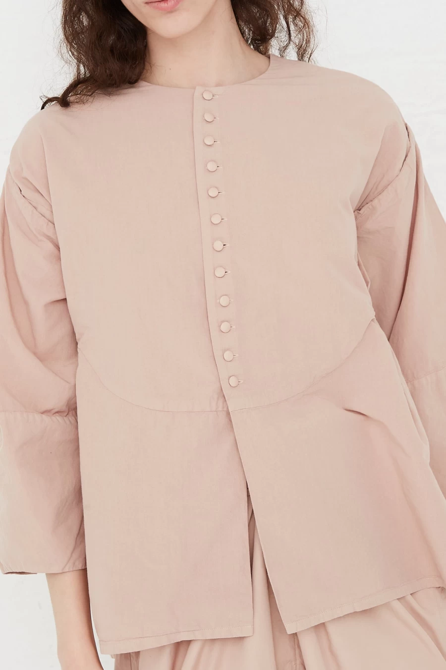 Cosmic Wonder Orange Jade Cotton Shirt | Oroboro Collection