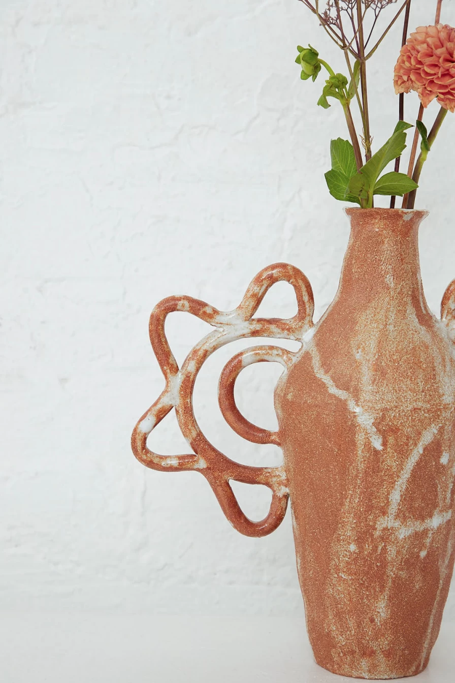 Clandestine Tall Amphora Vase - Elegant Bloom Vase for Home Decor by Oroboro Store