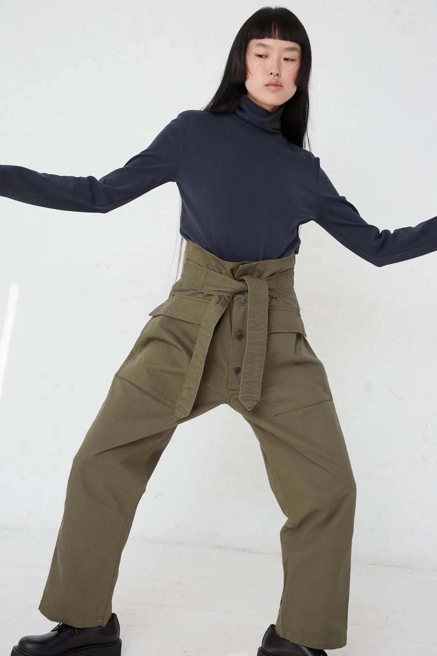As Ever Olive Tie Tank Top - Sustainable Fashion | Oroboro Store