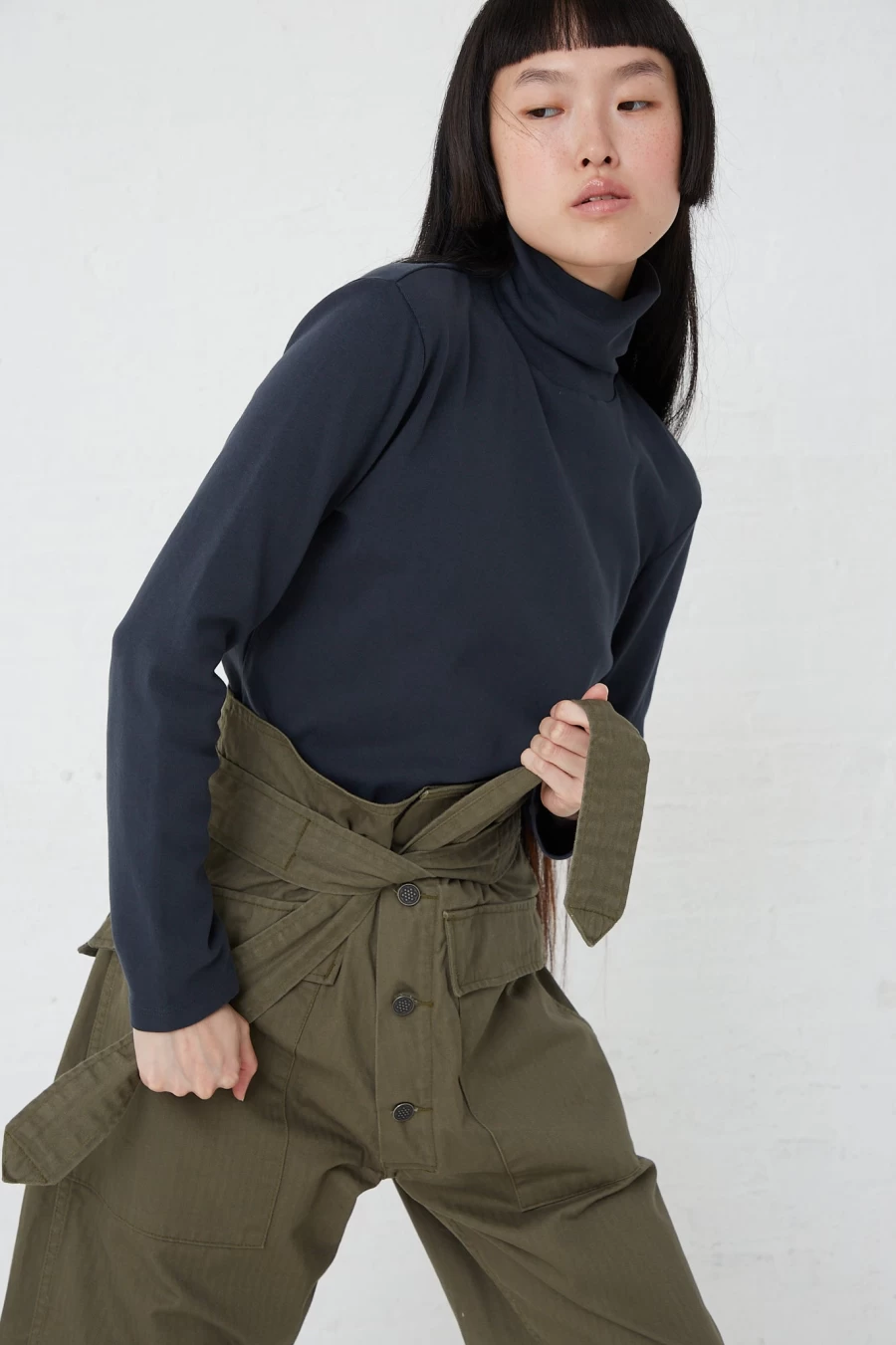 As Ever Olive Tie Tank Top - Sustainable Fashion | Oroboro Store