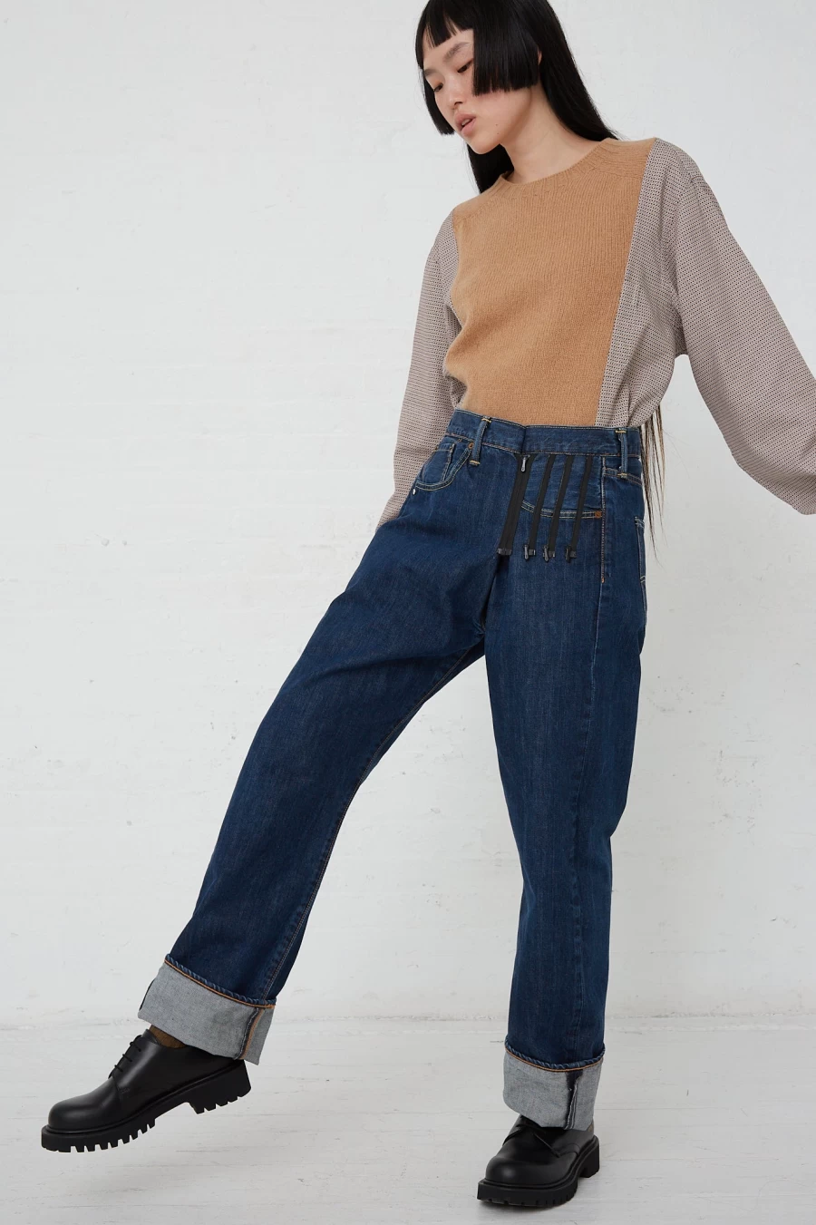 Bless Vintage Dark Blue Denim Jeans - Ready to Wear No. 75 for Men & Women
