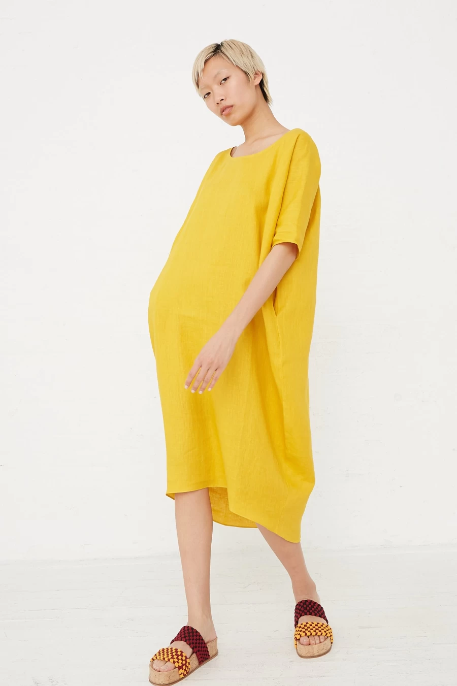 Rachel Craven Georgia Linen Dress in Acacia - Women's Bohemian Summer Dress | Oroboro Store New York