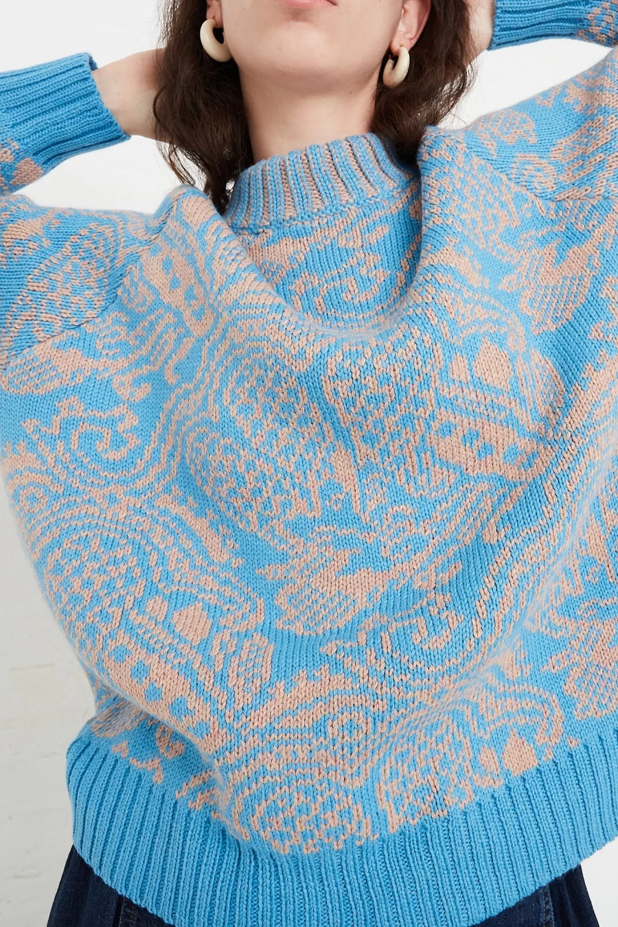 Rachel Comey Butterfly Jacquard Strada Top - Brown Boho Chic Blouse for Women | Oroboro Collection