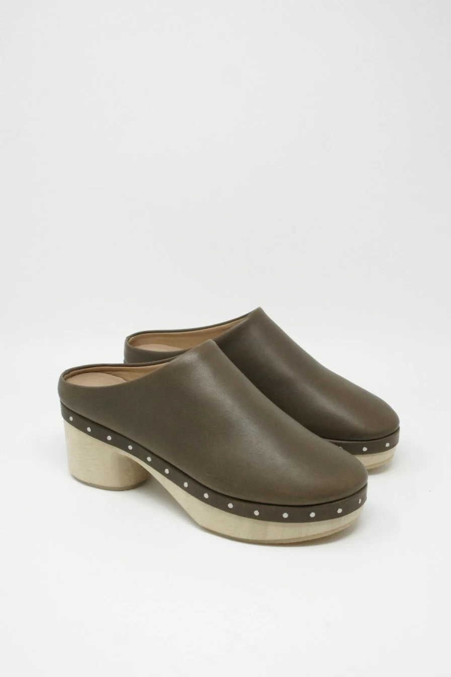 Lauren Manoogian Leather Studio Clog - Oroboro Comfortable Slip-On Shoes