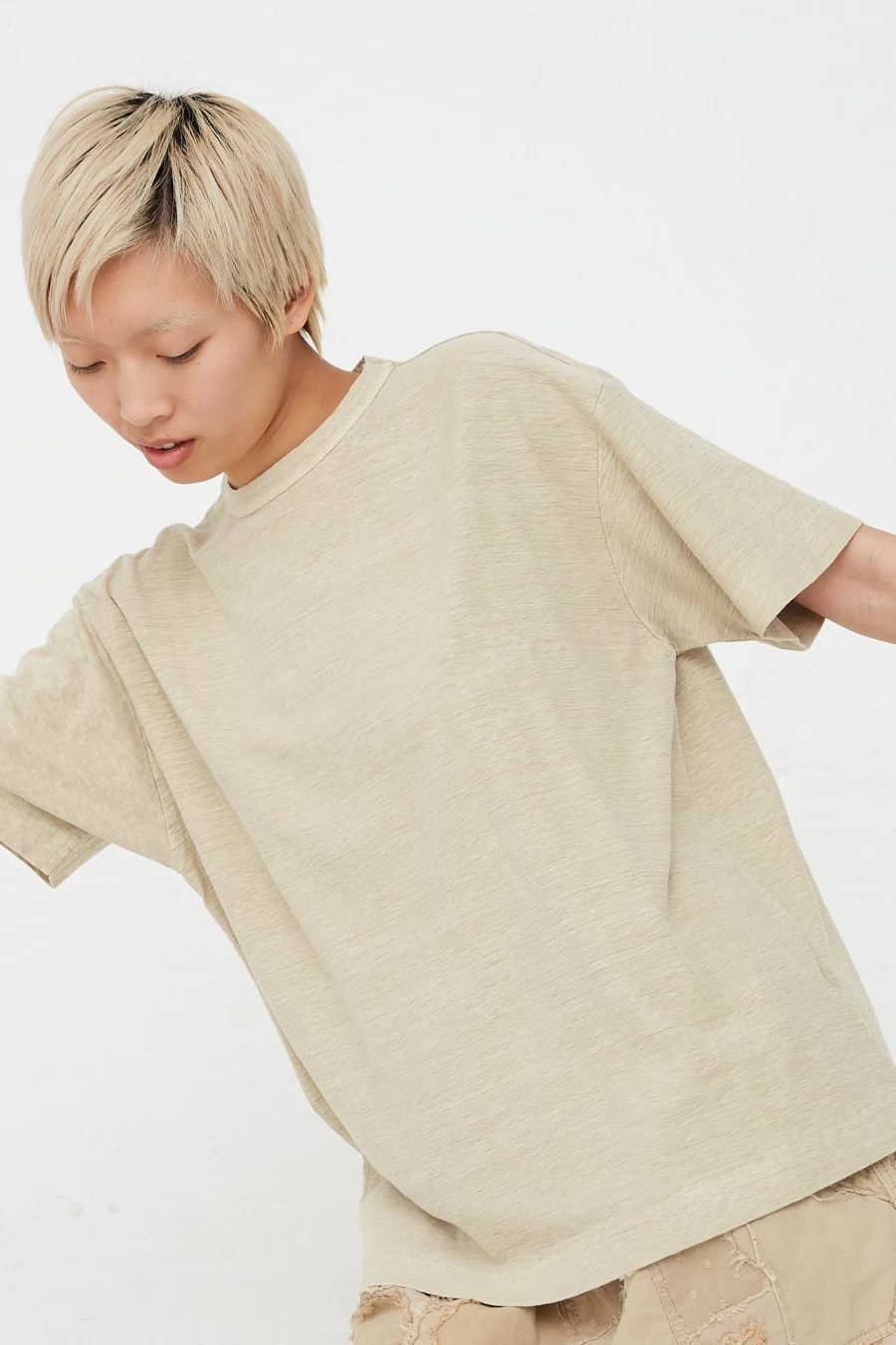 Dr. Collectors Organic Cotton Hemp Model Crop T-Shirt | Pigment Dye Khaki | Oroboro Store New York