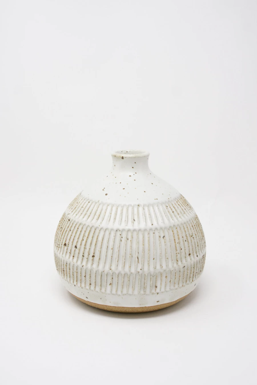 Mt. Washington White 6-Inch Tulip Vase | Oroboro Collection | Handcrafted Glass Vase for Fresh Flowers