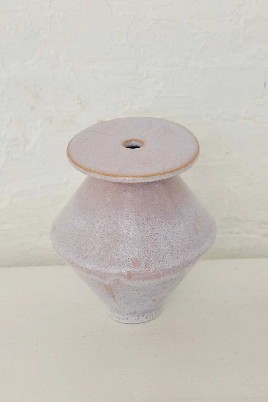 BZIPPY Large Pink Ice Diamond Vase – Modern Decorative Glass Vase for Home & Office