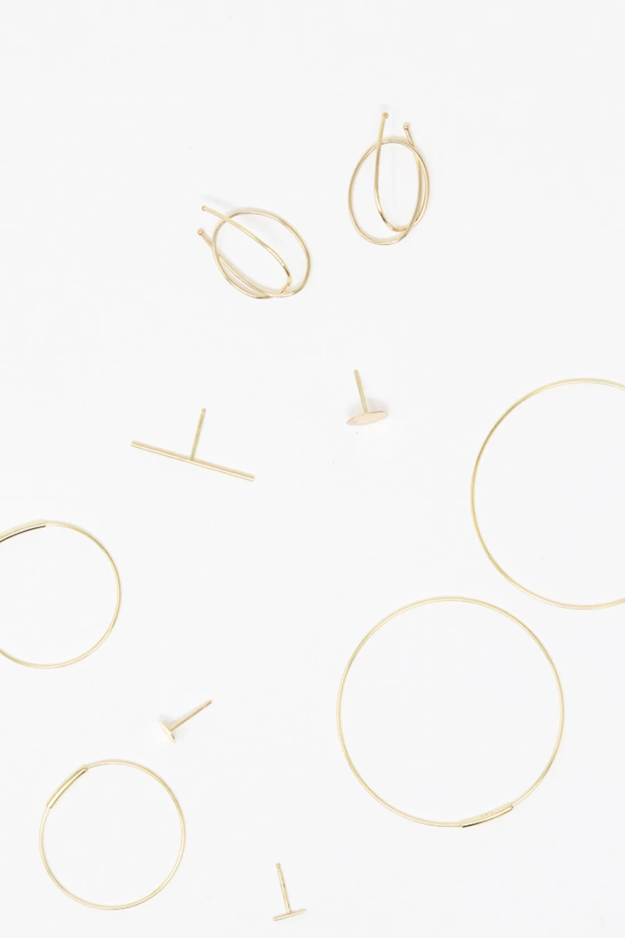 Kathleen Whitaker 14K Yellow Gold 6mm Sphere Stud Earrings | Handmade Fine Jewelry | Oroboro Store New York