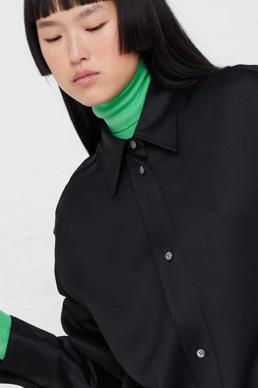 Studio Nicholson Santos Overshirt - Dark Navy Blue Overshirt for Men & Women | Premium Cotton Twill Shirt Jacket