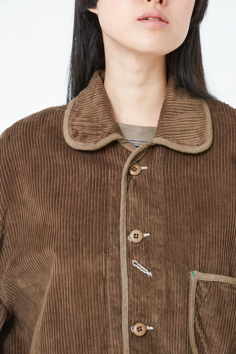 Dr. Collectors Grey Volcano Corduroy Jacket for Men - Big Wales Textured Vintage Style Coat